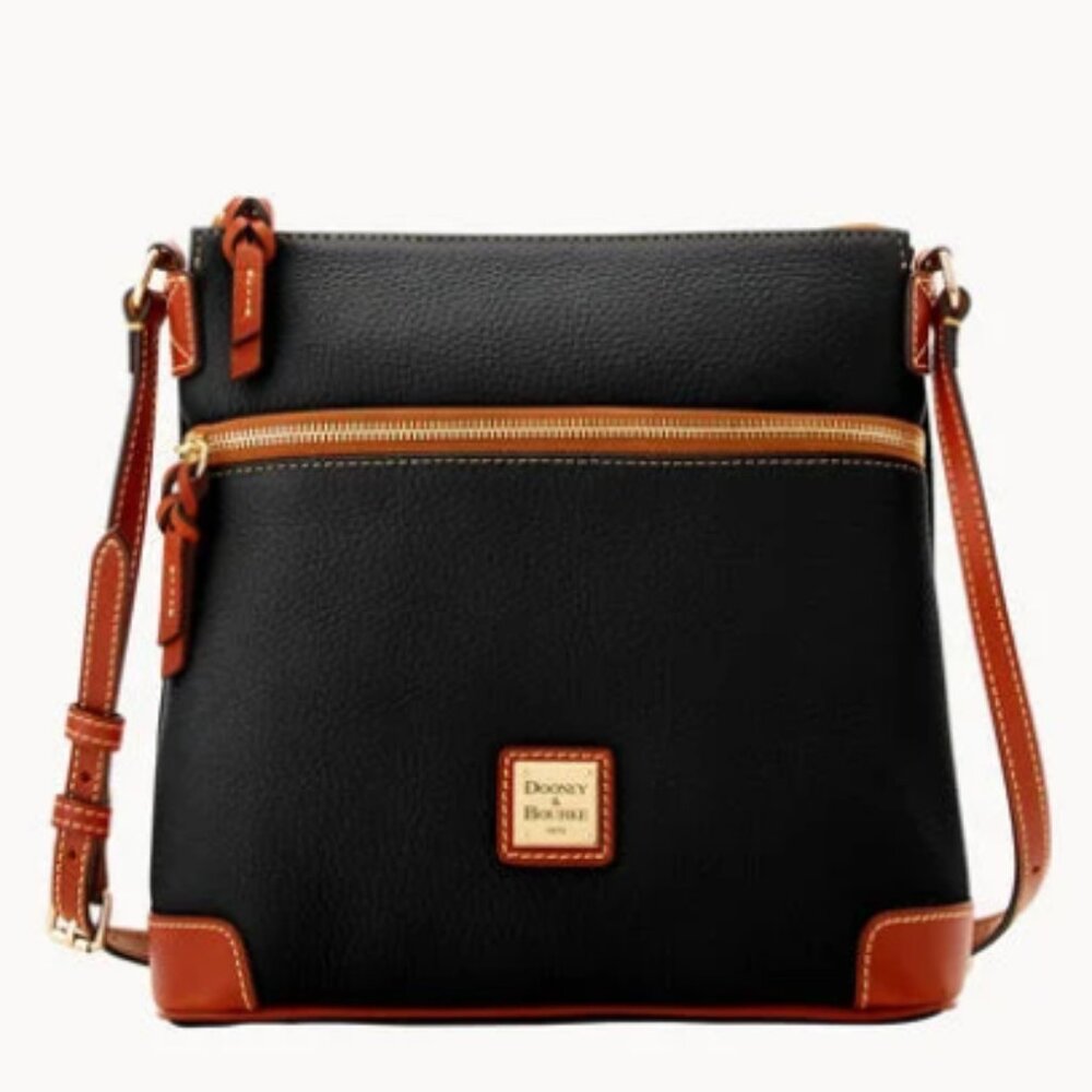 Navy 1975 Dooney & Bourke Pebble Grain Crossbody